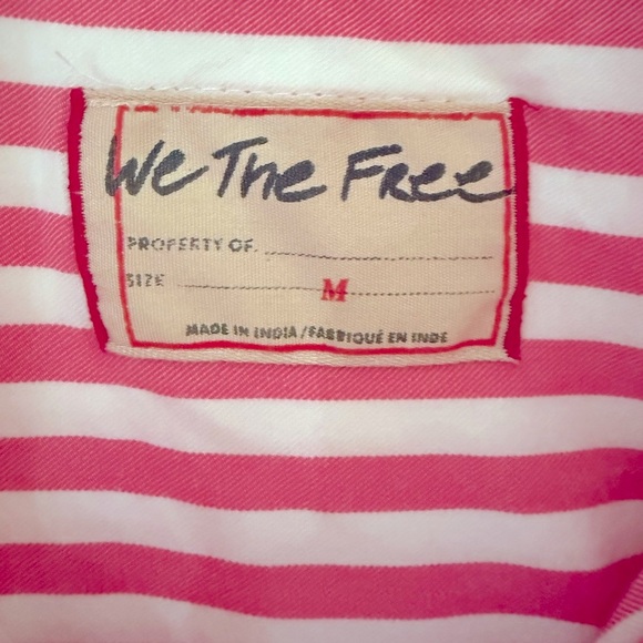 Free People Freddie tunic button-down in Coral - Picture 3 of 9